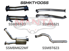 Manta VDJ200 Series Performance Exhaust Kit - Toyota Land Cruiser 4.5L V8 Wagon (2007-2015) Turbo-Back Upgrade