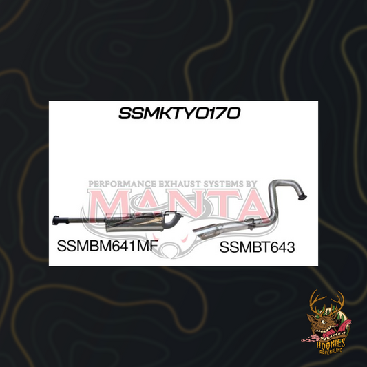 Manta Performance - Toyota FJ Cruiser GSJ15R V6 4.0L Petrol Wagon Cat Back Exhaust