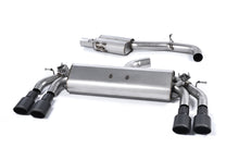 Audi S3 8V/8V.2 Sportback Non GPF - Resonated (Quieter) Cat-Back Exhaust System with Quad Oval Cerakote Black Trims
