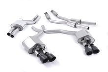 Audi S6 C7/S7 Sportback - Valved &amp; Resonated (Quieter) Cat-Back Exhaust System with Cerakote Black Trims