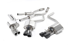 Audi S8 D4 Quattro - Resonated (Quieter) Cat-Back Exhaust System with Cerakote Black Trims