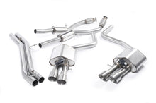 Audi S8 D4 Quattro - Resonated (Quieter) Cat-Back Exhaust System with Titanium Trims