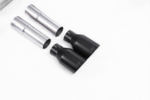 Audi S3 8V.2 - Non-Resonated (Louder) Cat-Back Exhaust System with Quad Round Cerakote Black Trims