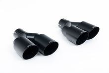 Audi S1 - Resonated (Quieter) Cat-Back Exhaust System with Quad Cerakote Black Round Trims