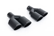 Audi S1 - Non-Resonated (Louder) Cat-Back Exhaust System with quad Cerakote Black Oval Trims