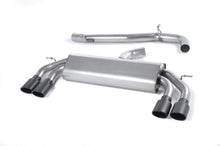 Audi S3 8V/8V.2 - Non-Valved &amp; Non-Resonated Cat-Back Race Exhaust System (Louder) with Quad Oval Cerakote Black Trims