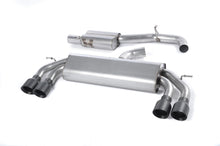Audi S3 8V/8V.2 - Non-Valved &amp; Resonated (Quieter) Cat-Back Race Exhaust System with Quad Round Cerakote Black Trims