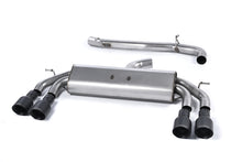 Audi S3 8V/8V.2 Sportback Non GPF - Non-Valved &amp; Non-Resonated (Louder) Cat-Back Race Exhaust System with Quad Round Cerakote Black Trims