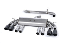 Audi S3 8V/V.2 - Non-Valved &amp; Non-Resonated (Louder) Cat-Back Race Exhaust System with  Quad Round Titanium Trims