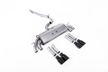 Audi S3 8V/V.2 - Non-Valved &amp; Non-Resonated (Louder) Cat-Back Race Exhaust System with Quad Round Cerakote Black Trims
