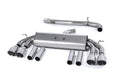 Audi S3 8V/V.2 - Non-Valved & Non-Resonated (Louder) Cat-Back Race Exhaust System Quad Round Titanium Trims
