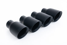 Audi S3 8V/V.2 - Non-Valved &amp; Resonated (Quieter) Cat-Back Race Exhaust System with Quad Round Cerakote Black Trims