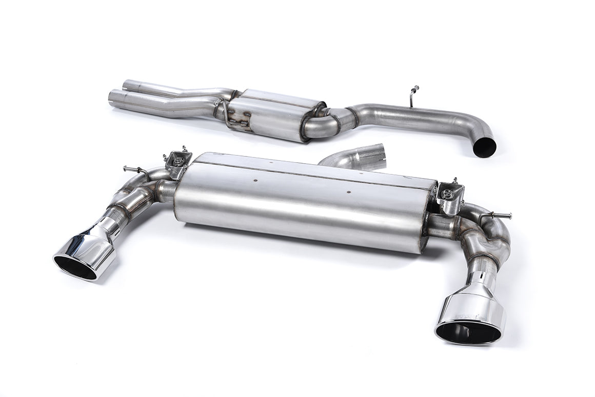 Audi RS3 8V Pre Facelift - Valved &amp; Resonated (Quieter) Cat-Back Exhaust System with Polished Oval Trims