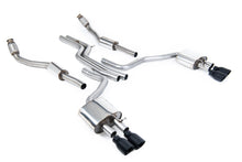 Audi S6 C7/S7 Sportback - Non-Resonated (Louder) Cat-Back Exhaust System with Cerakote Black Trims