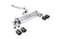 Non-Resonated (Louder) GPF/OPF-Back Exhaust System with Quad Round Carbon Trims