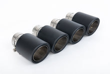 Non-Resonated (Louder) GPF/OPF-Back Exhaust System with Quad Round Carbon Trims