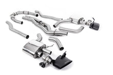 Audi RS6/RS7 C8 - Non Resonated Cat Back Back System (Twin 80mm) with Cerakote Black Oval Trims - Louder - (No Cutting Required)