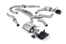 Audi RS6/RS7 C8 - Resonated (Quieter) Cat Back System (Twin 80mm) with Cerakote Black Oval Trims