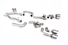 BMW M8 F91/92/93 (GPF Equipped) - OPF/GPF Back System with valved Rear Silencer Bypass &amp; GT-115 Brushed Titanium Trims