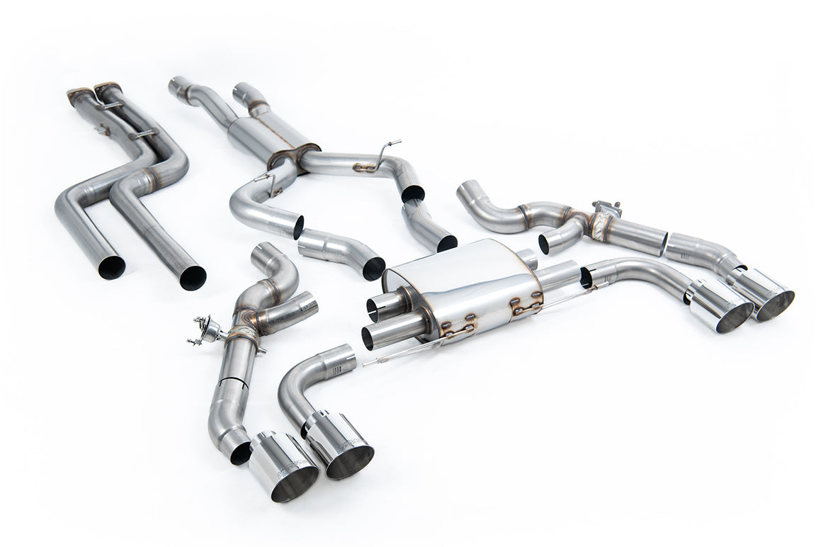 BMW X3 G01 S58 - Non-Resonated (Louder) Downpipe Back Exhaust System with Polished Trims