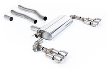 BMW F40 1 Series 128ti - Maxton x Milltek - OPF/GPF Back Exhaust System with Quad GT-100 Brushed Titanium Trims -  Fits Maxton Diffuser Only
