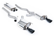 Ford Mustang 2.3 (S550 Fastback) - Resonated (Quieter) Cat-Back Exhaust System with GT-100 Cerakote Black Trims