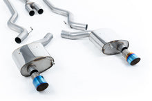 Ford Mustang 2.3 (S550 Fastback) - Non-Resonated (Louder) Cat-Back Exhaust System with GT-100 Burnt Titanium Trims