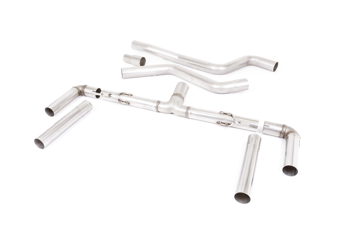 Ford Focus MK4 ST Estate/Wagon - Race (Louder) GPF Back Exhaust System with Polished GT-115 Trims