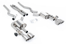 Ford Mustang 5.0 V8 Dark Horse/ Mach 1 - Active Valved Cat Back with X Pipe and Brushed Titanium Tips