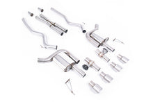 Ford Mustang 5.0 V8 GT (S650 Fastback) - Active Valved Cat Back with X Pipe and Brushed Titanium Tips
