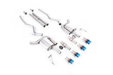 Ford Mustang 5.0 V8 GT (S650 Fastback) - Active Valved Cat Back with H Pipe and Burnt/Blue Titanium Tips
