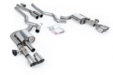 Ford Mustang 2.3 (S650 Fastback) - Valved Non-Resonated Cat-back with Brushed Titanium Trims