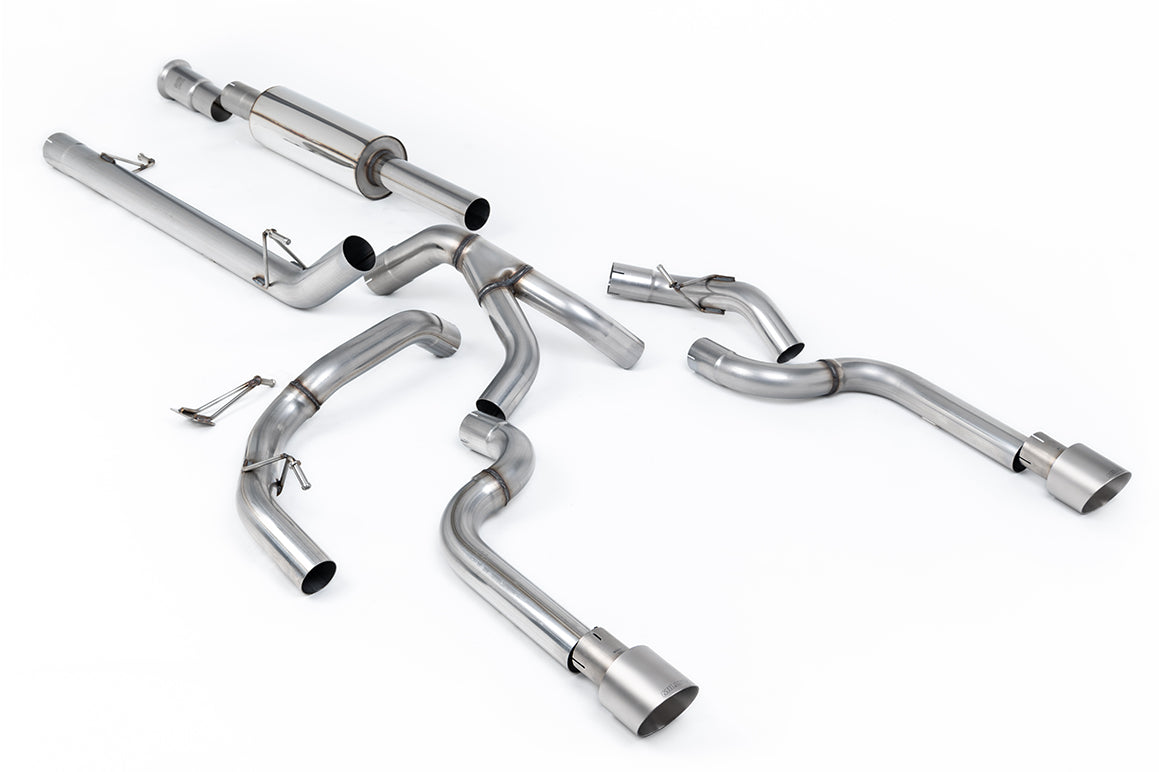 Ford F150 5.0 V8 Supercrew - Road+ Cat-Back with Dual Brushed Titanium Tips
