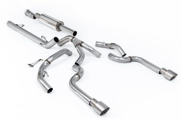 Ford F150 5.0 V8 Supercrew - Road+ Cat-Back with Dual Brushed Titanium Tips