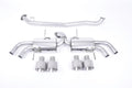 Nissan GT-R R35 - Secondary Cat-Back Exhaust System with Quad Brushed Titanium Trims