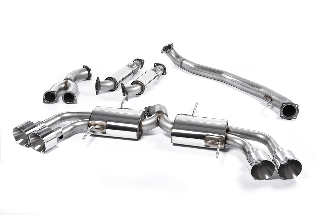 Nissan GT-R R35 - Primary Cat-Back 90MM Exhaust Systems with Polished Tips