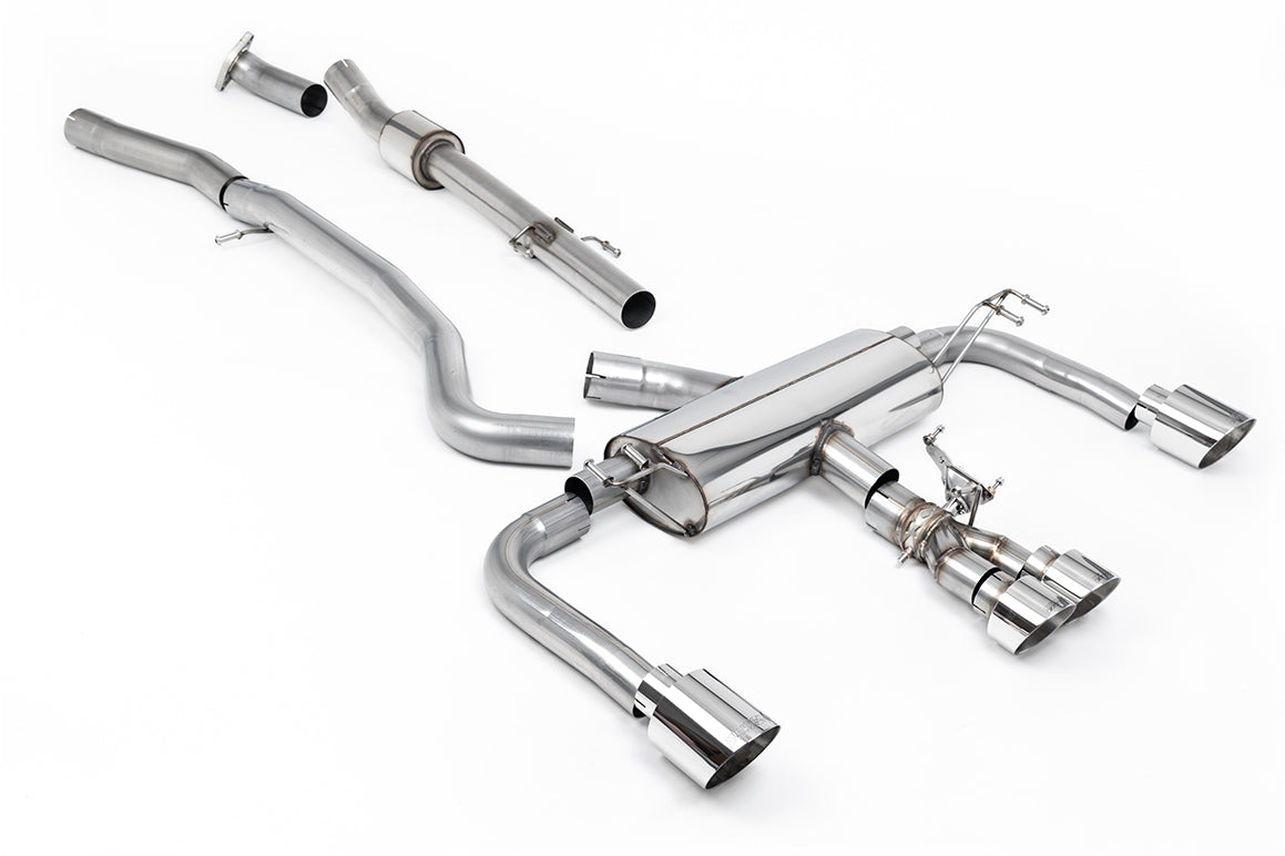 Toyota GR Corolla 1.6 Turbo - 3' Non Resonated Primary Cat Back (Louder) with Polished GT Tips