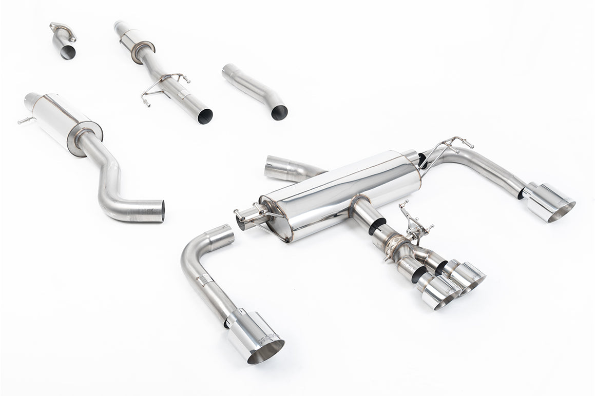 Toyota GR Corolla 1.6 Turbo - 3' Resonated Primary Cat Back with Polished GT Tips