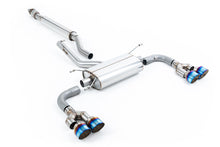 Toyota GR86 - Resonated (Quieter) Quad Outlet Cat Back for TRD Diffuser with Burnt/Blue Titanium Tips