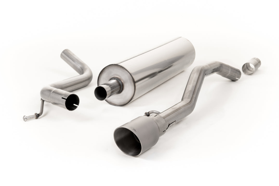 VW Up GTI 115ps &amp; 1.0TSI 90ps - Resonated (Resonated) Cat-Back Exhaust System with GT-90 Titanium Trim