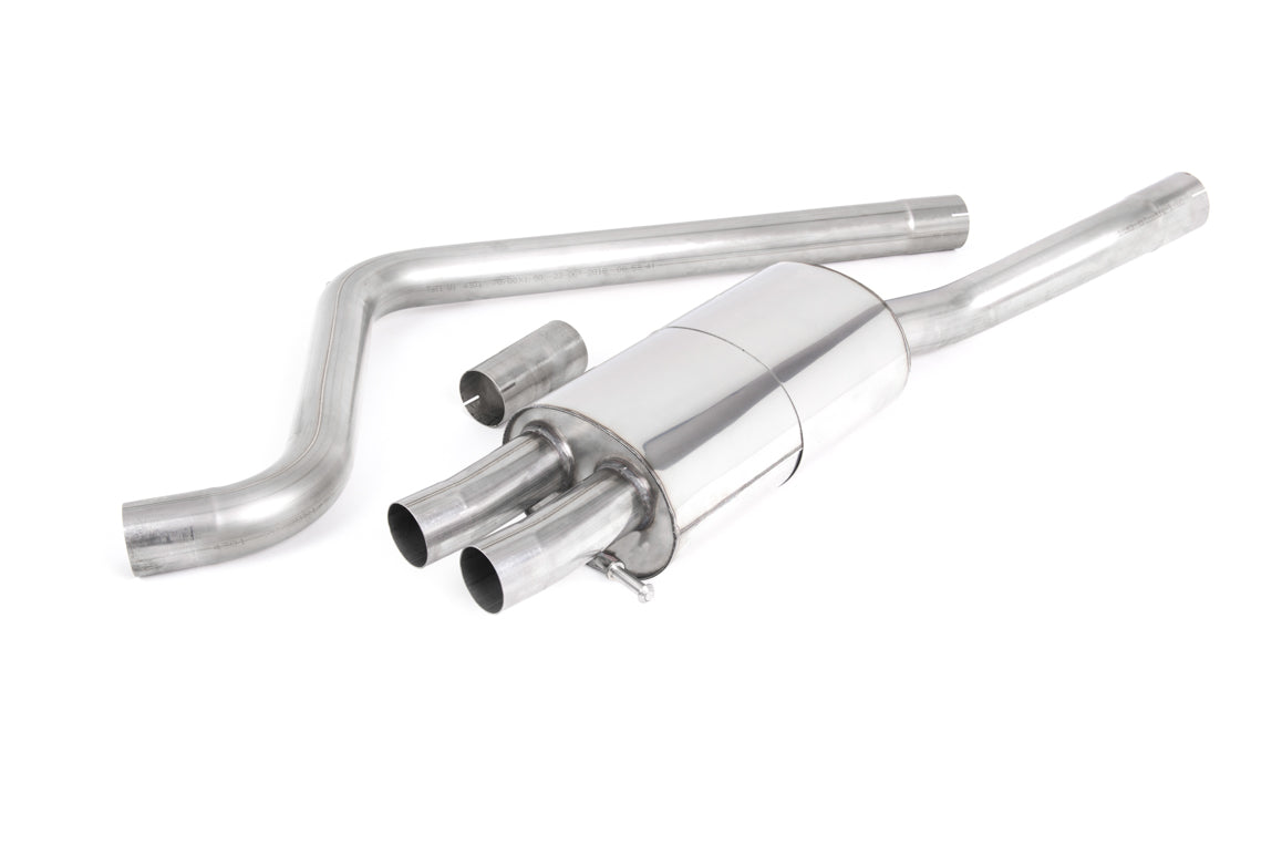 VW Polo GTI 2.0 TSI (AW - 5 Door/GPF Models) - Resonated (Quieter) GPF/OPF-Back Exhaust System with Polished GT-90 Trims