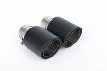 VW Golf MK7.5 GTI (TCR &amp; Performance Pack - GPF Models) - Resonated (Quieter) Cat-Back Exhaust System with JET-100 Carbon Trims