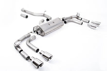 VW Tiguan R EA888.4 MQB EVO (GPF Models) - Non-Resonated (Louder) GPF/OPF Back Exhaust System with GT-100 Polished Trims - Re-uses Factory Valve Motors