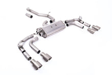 VW Tiguan R EA888.4 MQB EVO (GPF Models) - Non-Resonated (Louder) GPF/OPF Back Exhaust System with GT-100 Titanium Trims - Re-uses Factory Valve Motors
