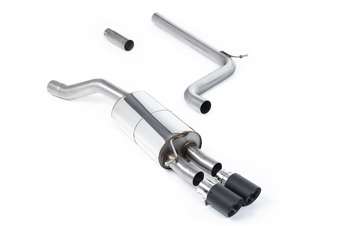 VW Polo 1.5 TSI (AW 5 door) - GPF/OPF Back System with Carbon JET-90 Trims - Requires Polo GTI Rear Diffuser