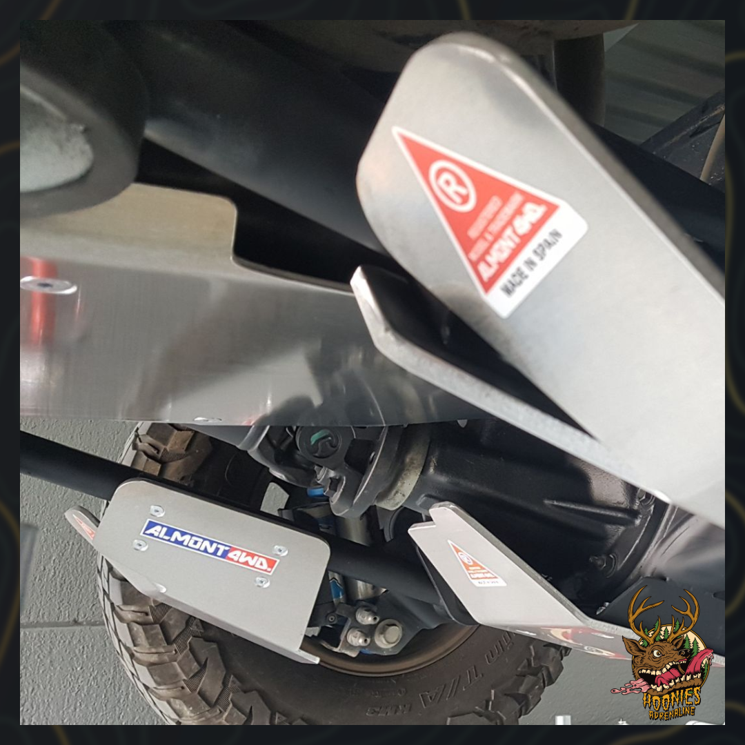 ALMONT4WD Ford Ranger Raptor Rear Shock Absorber Skid Plate - Rear Suspension Protection
