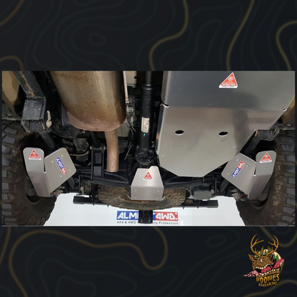 ALMONT4WD Ford Ranger Raptor Rear Shock Absorber Skid Plate - Rear Suspension Protection