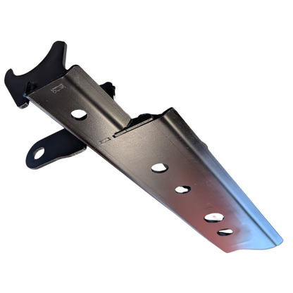 APEX Design USA TSR skid plate viewed from below, showing the face that shields the Through Shaft Ram