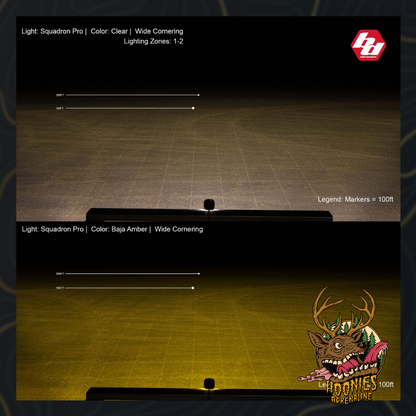 Baja Designs - Squadron Pro Black LED Auxiliary Light Pod Pair - Universal