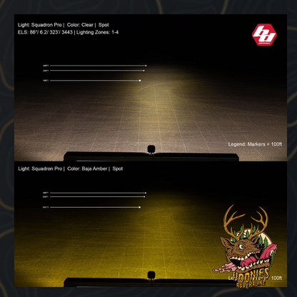 Baja Designs - Squadron Pro Black LED Auxiliary Light Pod Pair - Universal